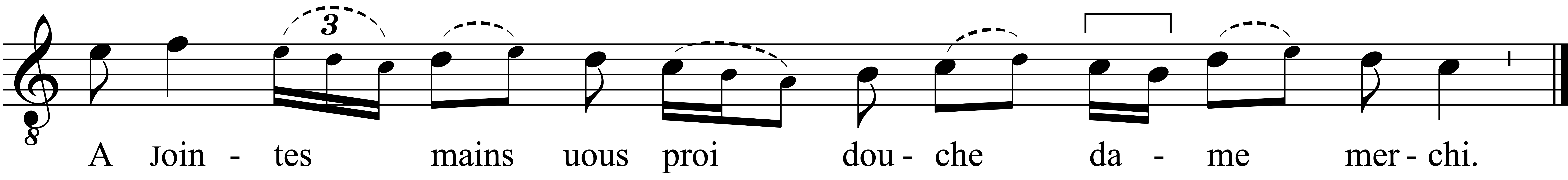 Refrain musical notation